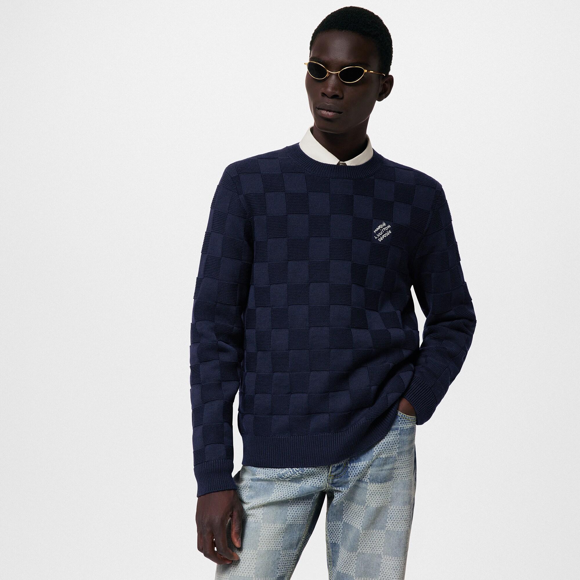 Louis vuitton deals damier sweater